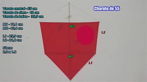 MEDIDAS CHARUTINHO DE 55CM Renatinho8263 Pipas Tutoriais Vídeo