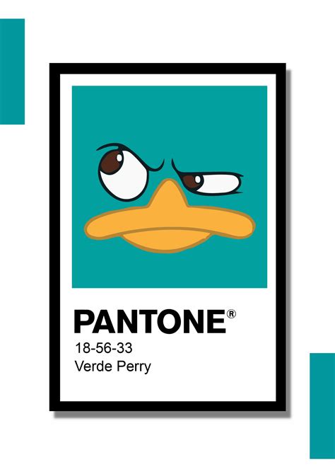 Pantone Perry El Ornitorrinco Ram N Isurra