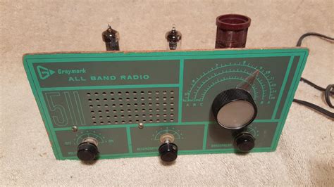 Vtg Graymark 511 All Band Radio 3 Tube Shortwave Sw Am Receiver Band