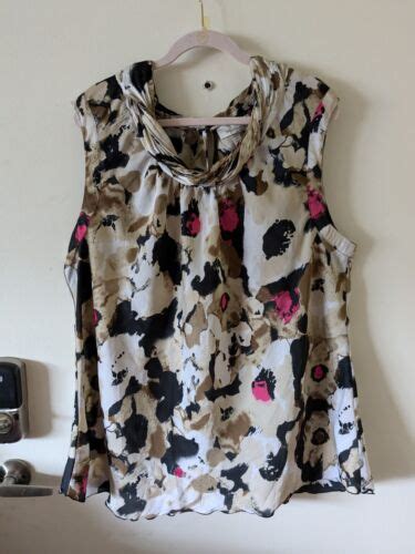 Dress Barn Plus Size X Super Attractive Sleeveless Blouse Ebay