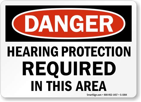 Hearing Protection Sign