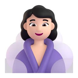 Femme Au Hammam Peau Claire Emoji On Microsoft Teams