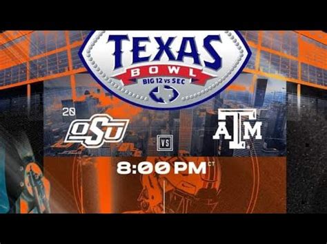 Texas A M Vs Oklahoma State Football Game Prediction Texas Bowl YouTube