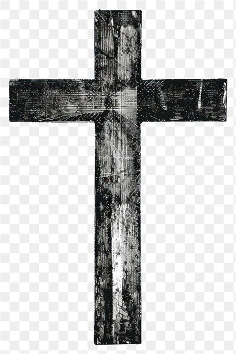 Png Grunge Textured Black Cross Free Png Rawpixel