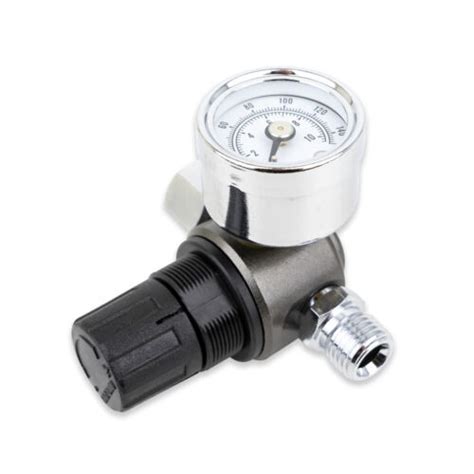 Hvlp Spray Gun Air Regulator With Pressure Gauge And Diaphragm Control