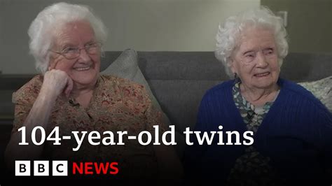 Britains Oldest Twins Celebrate 104th Birthday Bbc News Youtube