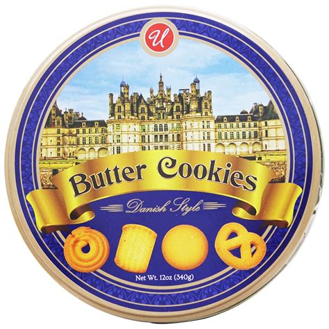 12 OZ BUTTER COOKIES TIN PACK-12