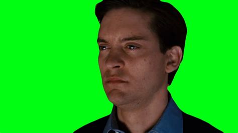 Meme Template Tobey Maguire Staring Green Screen Spider Man 3 R