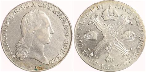 Österreich Kronentaler 1797 H Franz II I 1792 1835 VF MA Shops