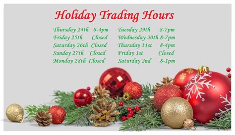 Hhmp Holiday Trading Hours Hhmp