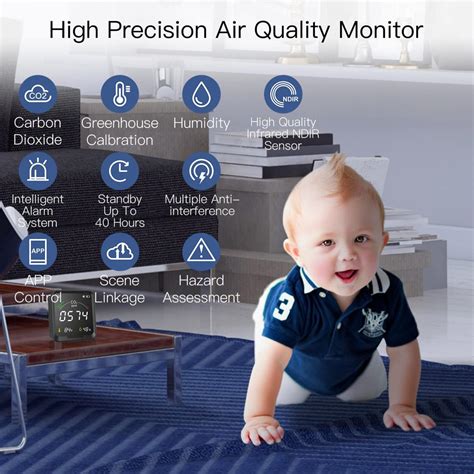 Smart Carbon Dioxide Detector Home Air Quality Kentfaith