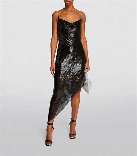 Alice Olivia Chainmail Asymmetric Harmony Slip Dress Harrods Tr