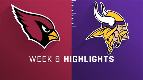 Arizona Cardinals Vs Minnesota Vikings Highlights Week 8