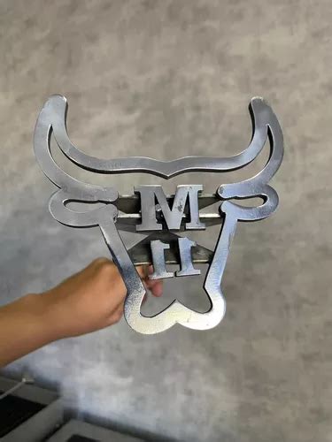 Marca Gado Inox 3 Letras Desenho Personalizada Parcelamento Sem Juros