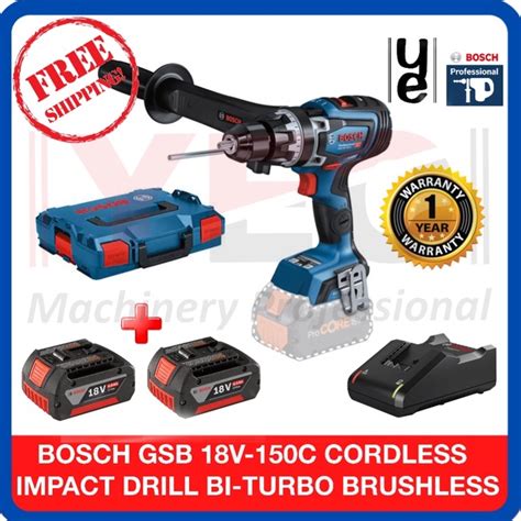 Bosch Gsb 18v 150c Hmi Cordless Impact Drill Shopee Malaysia