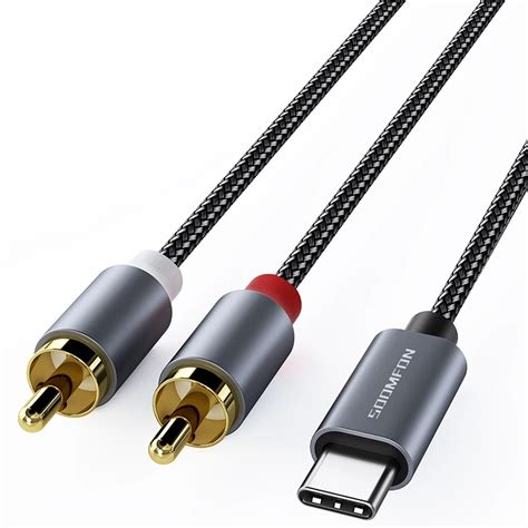 Soomfon Usb C Rca Audio Cable Type C To 2 Rca Cable 2rca Jack Type C