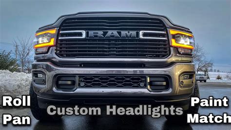 5th Gen Ram Cummins Custom Headlights Roll Pan And Tail Lights