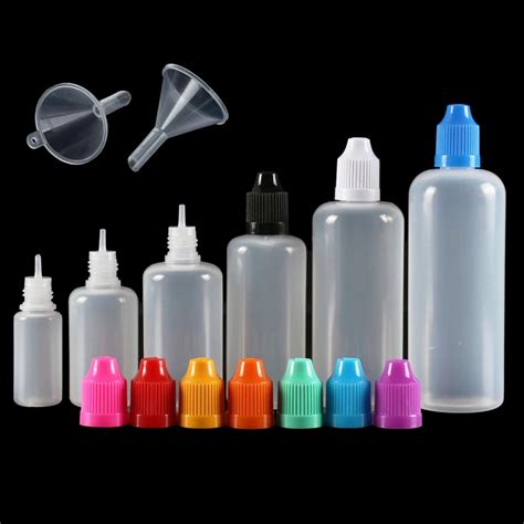 5Pcs 3ml 120ml LDPE Empty Plastic Squeezable Dropper Bottles Long Thin