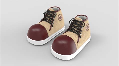 Artstation Cartoon Character Shoes Lowpoly Game Assets