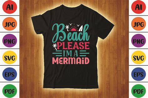 Beach Please I M A Mermaid Svg Design Graphic By Svgstore Creative