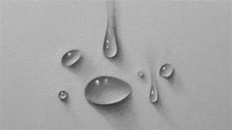 Water Drop Pencil Drawing ~ Water Drawing Drawings 3d Realistic Drop ...