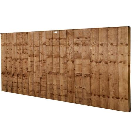 Forest 6 X 3 Brown Pressure Treated Vertical Closeboard Fence Panel