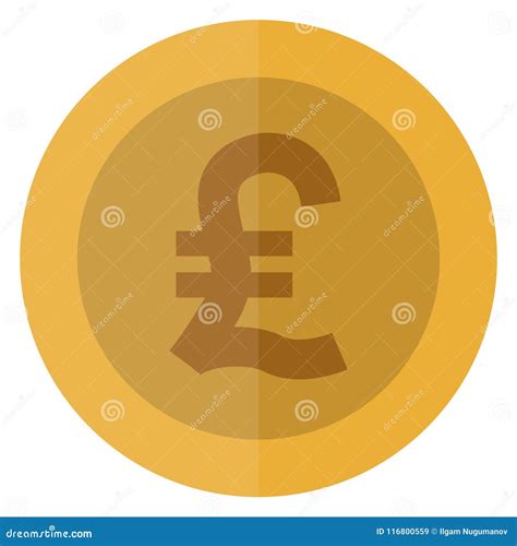 Flat Italian Lira Currency Round Coin. Italy, Europe Stock Vector ...