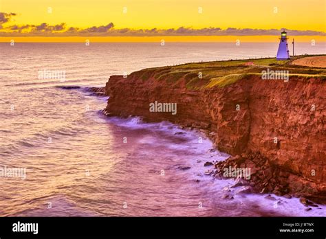 Cape Tryon Lighthouse In Prince Edward Island Canada Stock Photo Alamy