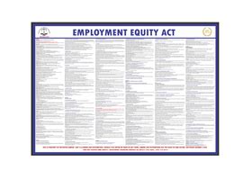 Employment Equity Act Poster A Laminated Shop Today Get It Tomorrow