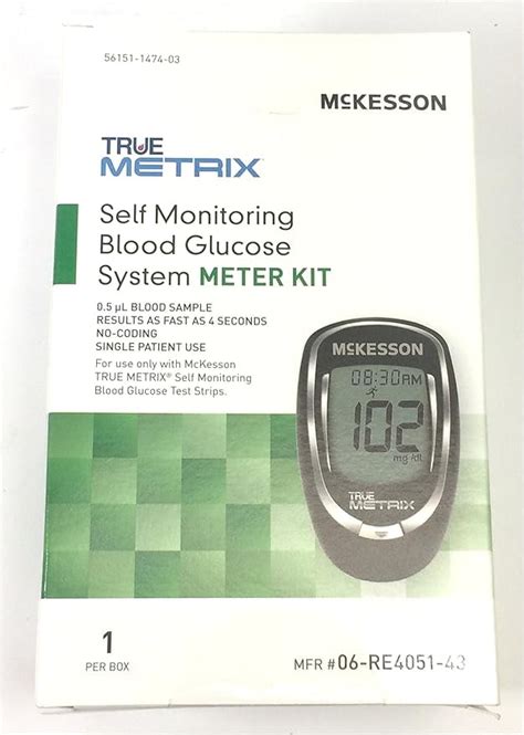 McKesson TrueMetrix Self Monitoring Blood Glucose System Meter Kit 06