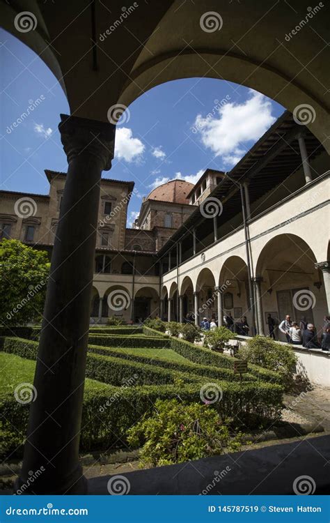 Cloister Garden Of The Basilica Di San Lorenzo Florence Italy 23rd