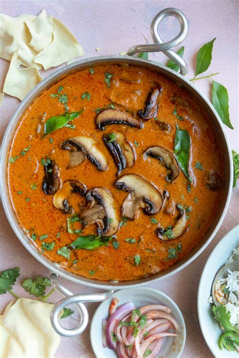 Mushroom Kurma Mushroom Korma The Whisk Addict Easy Recipes With