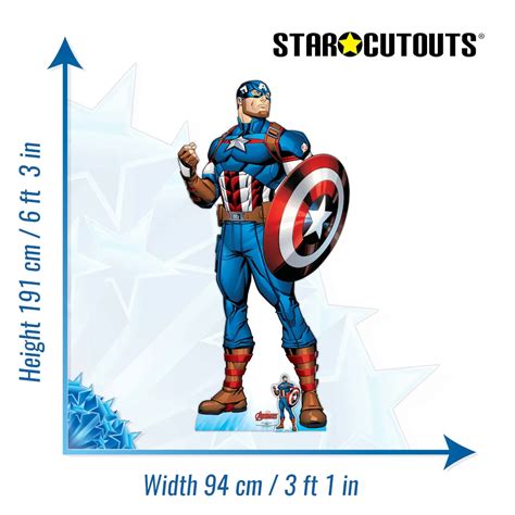 Captain America Superhero Marvel Avengers Lifesize Mini Cardboard