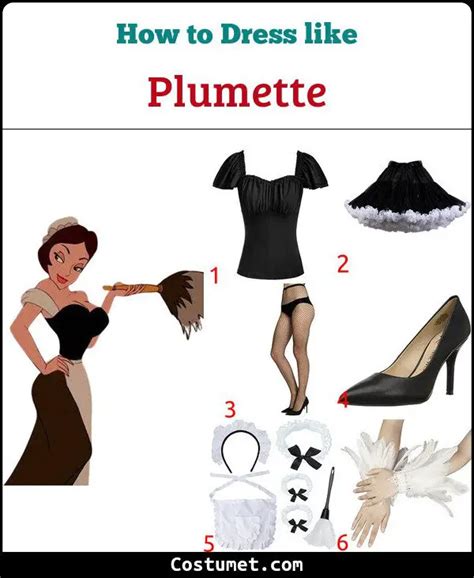 Feather Duster (Plumette) Costume from Beauty and the Beast for Cosplay ...