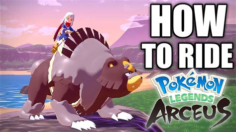 How To Ride Pokemon Ursaluna In Pokemon Legends Arceus Youtube