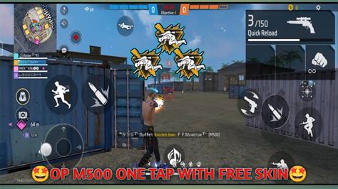 😮free Fire Cs Rank Gameplay Highlights Op M500 One Tap😮 Must Watch Kar98king Youtube