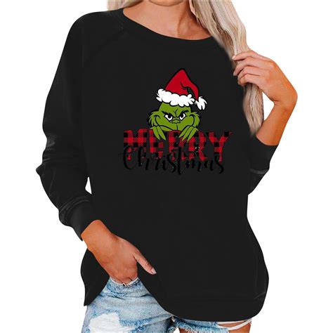 Tbkomh Christmas Sweaters For Women 2023 Grinch Christmas Matching