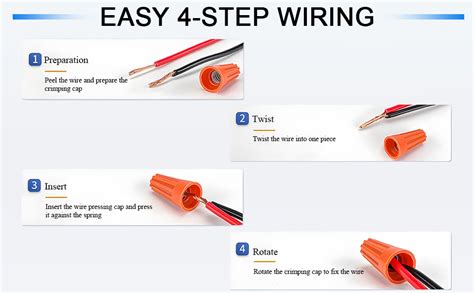 Fielect 100Pcs Electrical Wire Connectors Nut Screw Terminals Wire