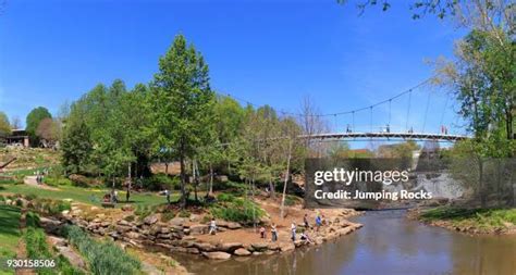 Liberty Bridge At Falls Park On The Reedy Photos and Premium High Res ...