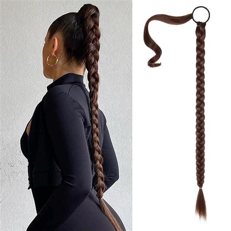 Seikea Upgraded Long Braid Ponytail Extension With Elastic