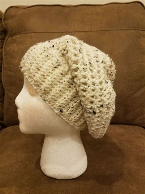 Womens Crochet Slouchy Hat Handmade By Heather Crochet Slouchy Hat