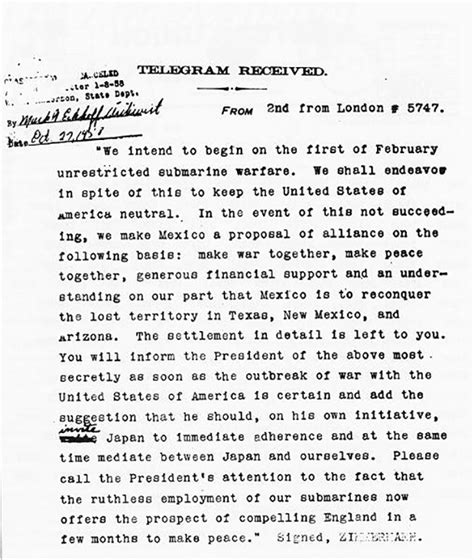 How the Zimmermann Telegram Contributed to America Entering the War ...