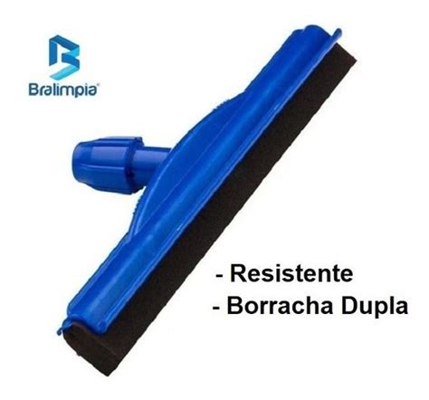 Rodo Profissional 65cm Dry Borracha Dupla Bralimpia Cabo Aradesc