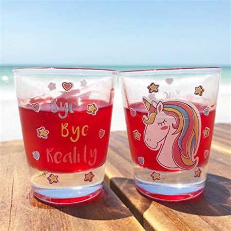 Unicorn Shot Glasses 50 Ml 5 Cl Fun Shot Glasses With T Box All Things Unicorn