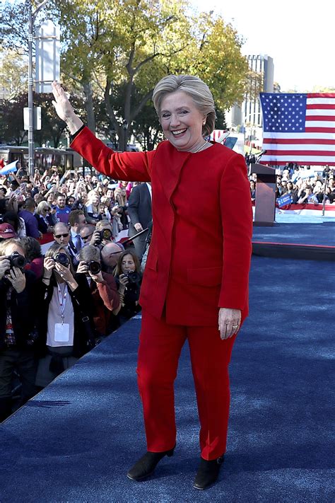 Hillary Clintons Best Pantsuits Clinton Rainbow Pant Suits