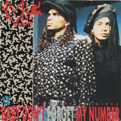 Milli Vanilli Baby Don T Forget My Number Vinyl Discogs