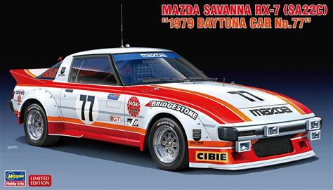 Hasegawa 20587 1 24 Mazda Savanna RX 7 SA22C 1977 Daytona Car No 77