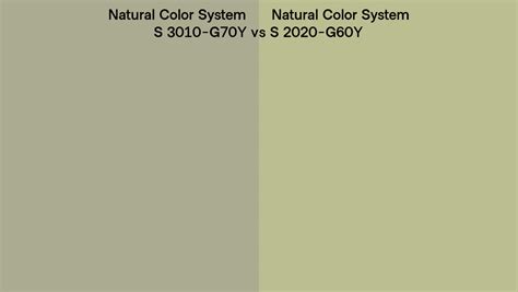 Natural Color System S 3010 G70y Vs S 2020 G60y Side By Side Comparison