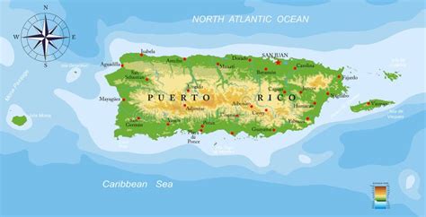 Map Of Isla Mona Stock Vector Illustration Of Puerto 123384391