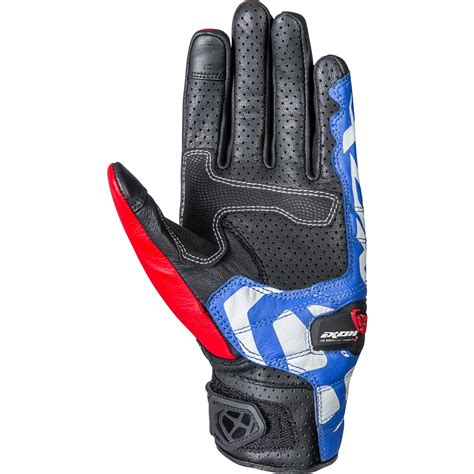 Gants Rs Recon Air Ixon Noir Bleu Blanc Rouge Moto Axxe Fr Gants